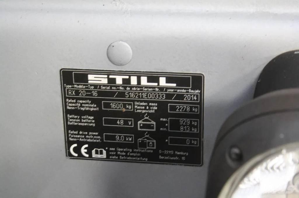 Still RX 20-16 バッテリーフォークリフト