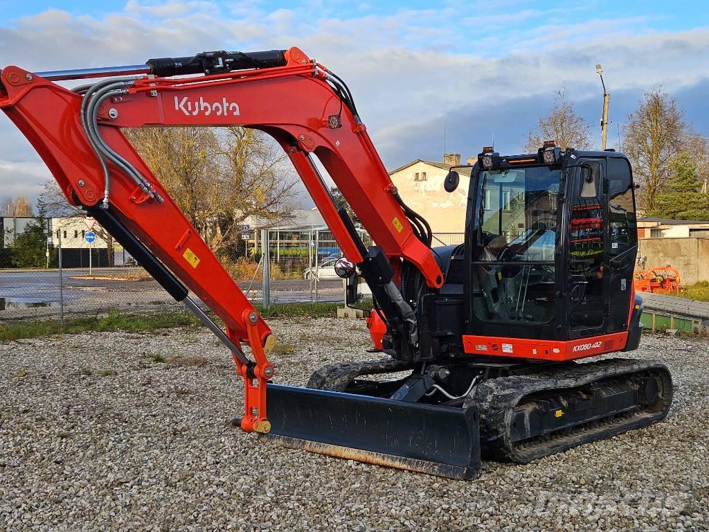 Kubota KX 080-4 中型油圧ショベル 7ｔ-12ｔ（ユンボ・パワーショベル・バックホー）