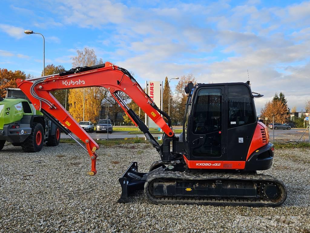Kubota KX 080-4 中型油圧ショベル 7ｔ-12ｔ（ユンボ・パワーショベル・バックホー）