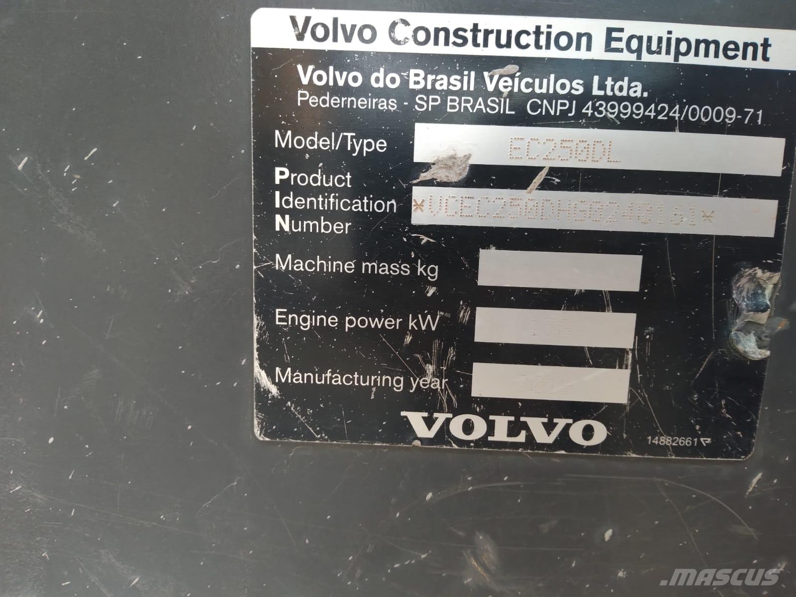 Volvo EC 250 D L 大型油圧ショベル12t以上（パワーショベル・ユンボ）