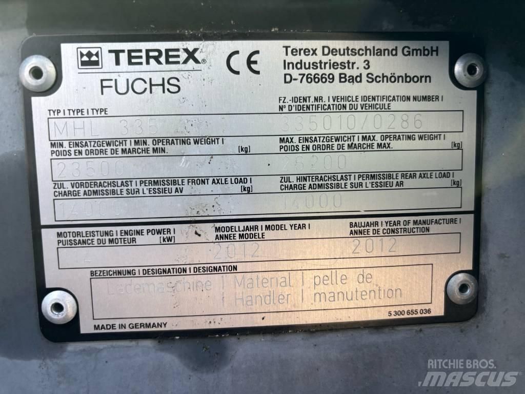 Fuchs MHL 335 廃棄物／工業産廃処理機