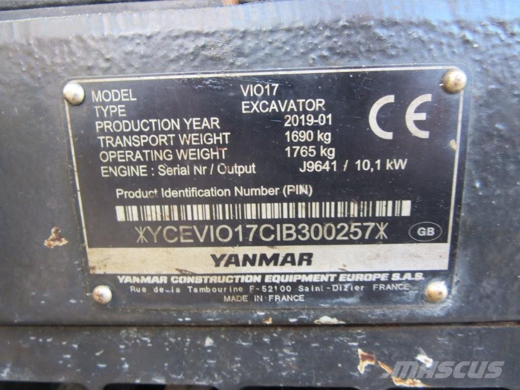 Yanmar ViO17 大型油圧ショベル12t以上（パワーショベル・ユンボ）