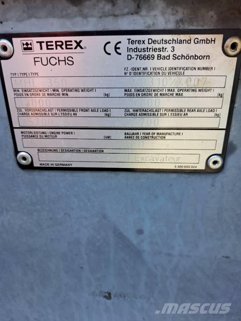 Fuchs MHL 350 E 廃棄物／工業産廃処理機