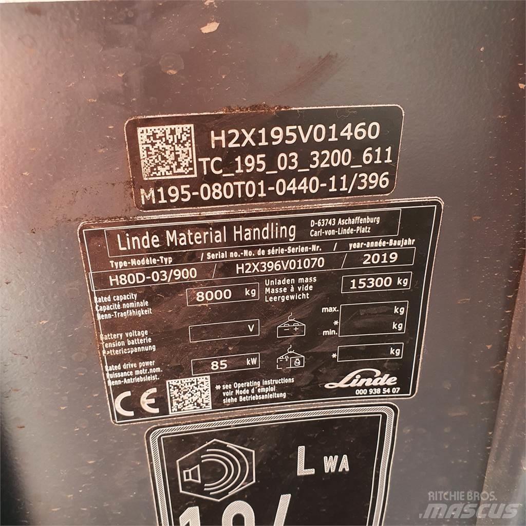 Linde H80D/900 ディーゼル・軽油