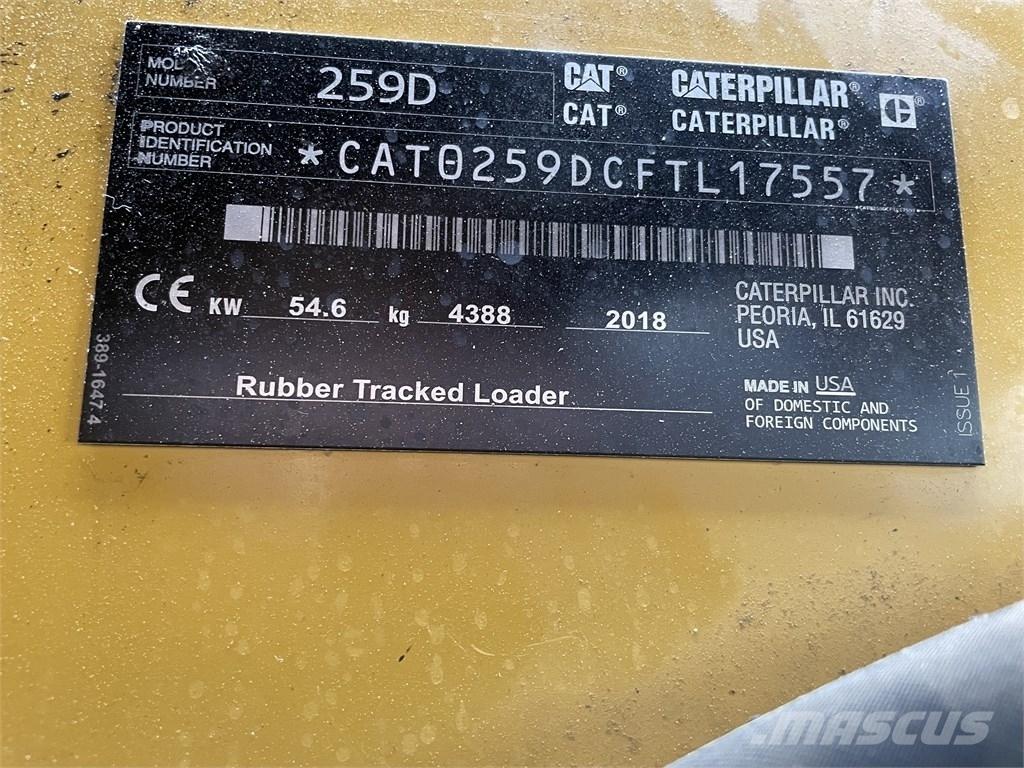 CAT 259D HF スキッドステアローダー