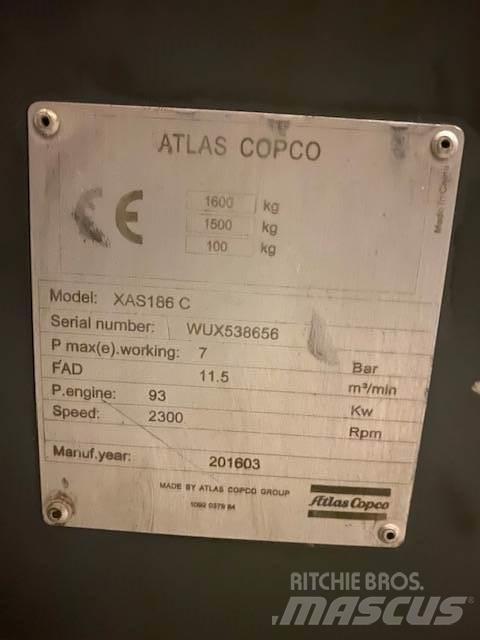 Atlas Copco XAS 186 コンプレッサー