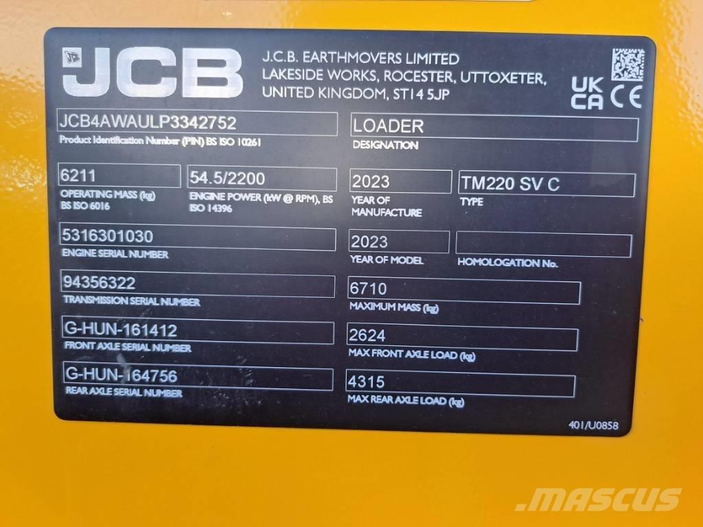 JCB TM 220 SV ホイールローダー・タイヤショベル