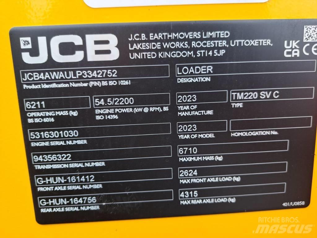JCB TM 220 SV ホイールローダー・タイヤショベル