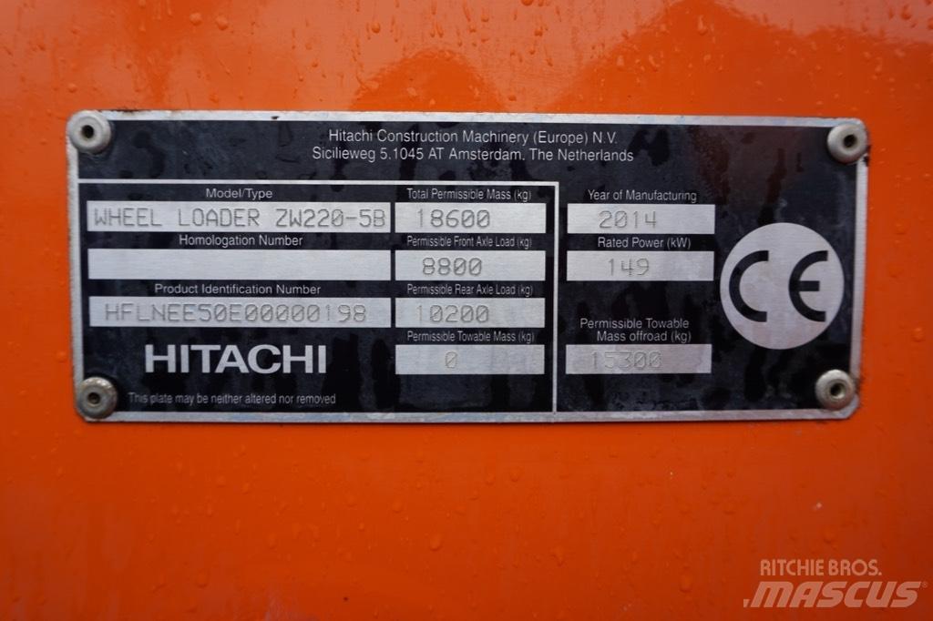 Hitachi ZW 220-5 B ホイールローダー・タイヤショベル