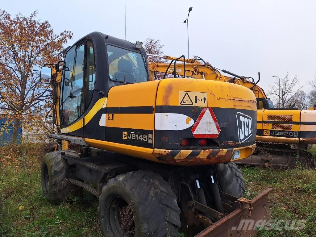 JCB JS 145 W ホイール式油圧ショベル（パワーショベル・ユンボ・バックホー）