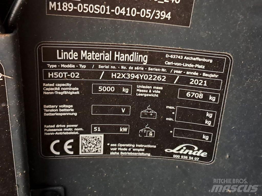 Linde H50T-02 LPGフォークリフト