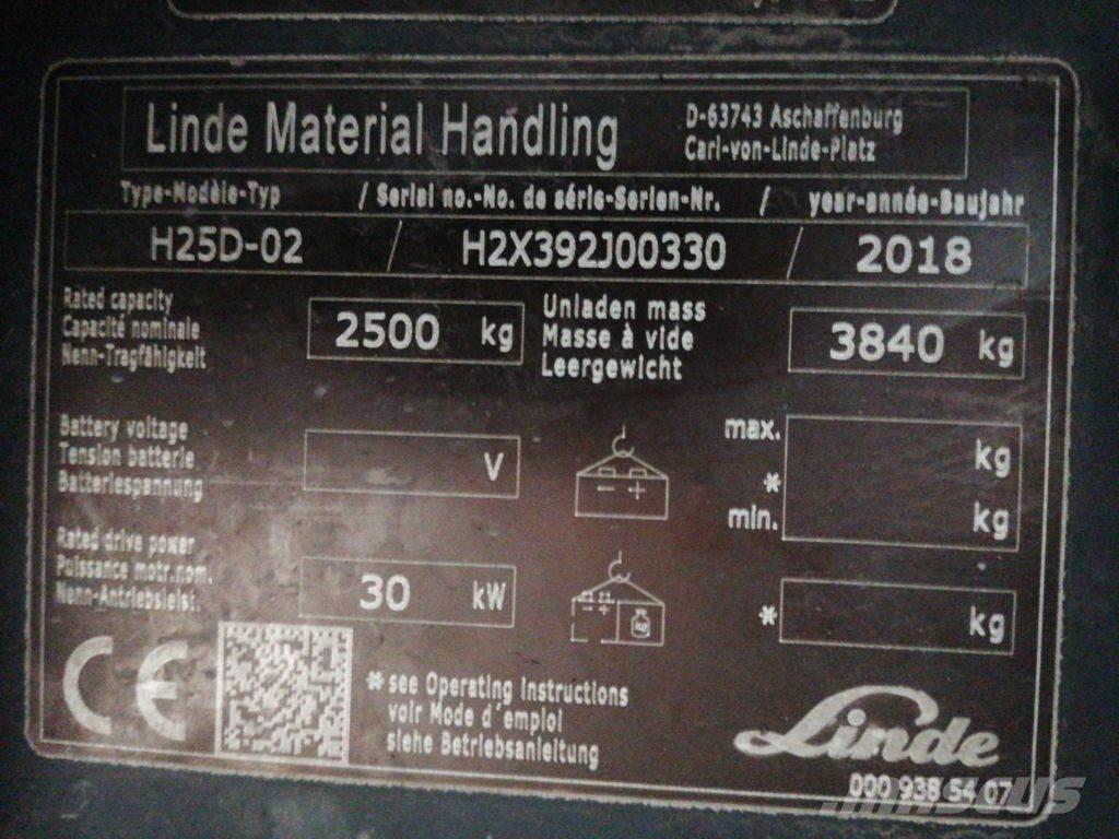 Linde H25D-02 ディーゼル・軽油