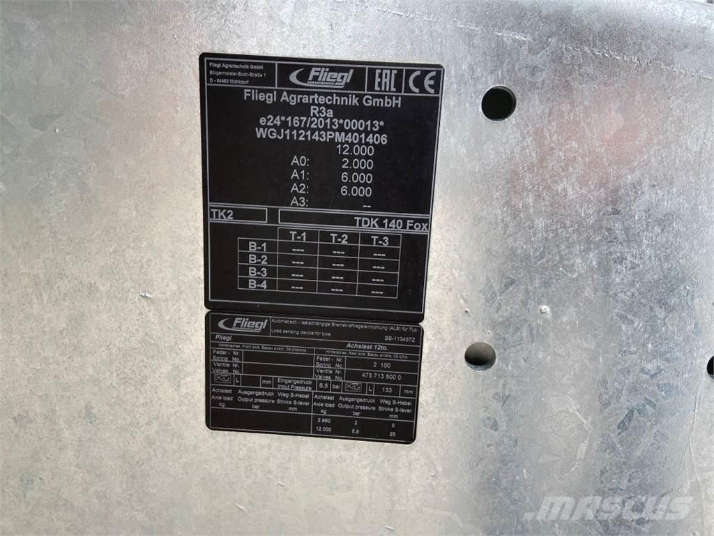Fliegl TDK 140 FOX 農業機械 -　その他