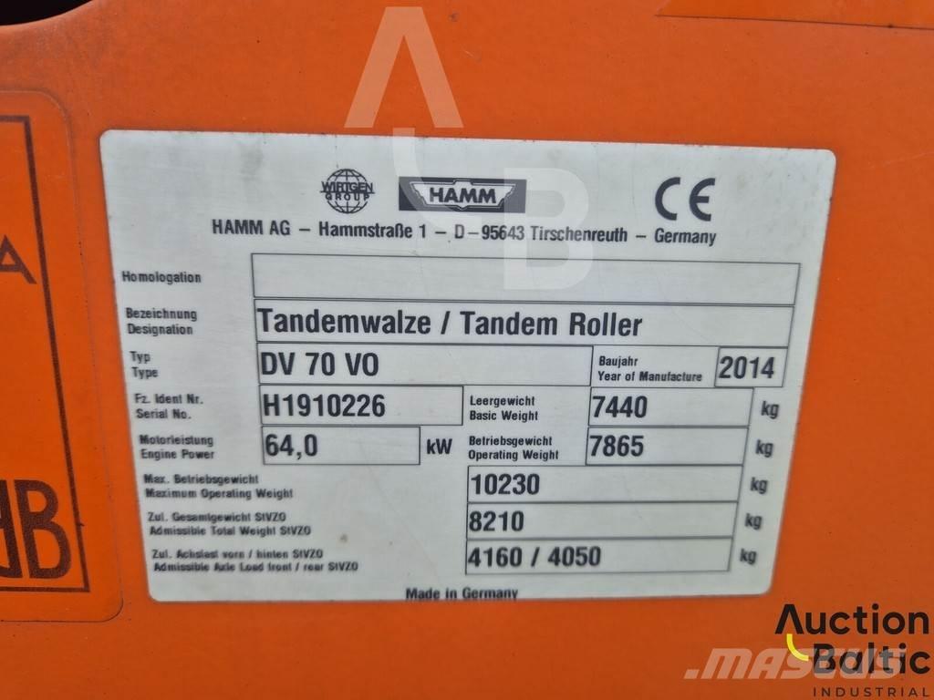 Hamm DV 70 VO その他　ローラ　（マカダムローラ等）