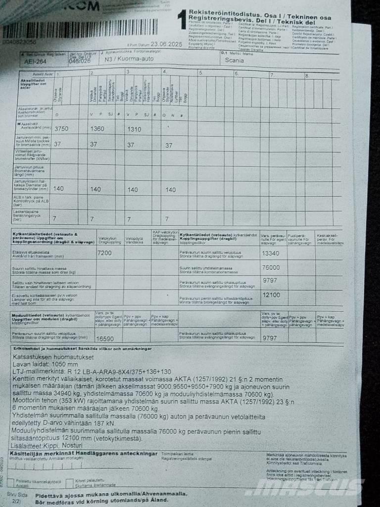 Scania R 480 LB ダンプ