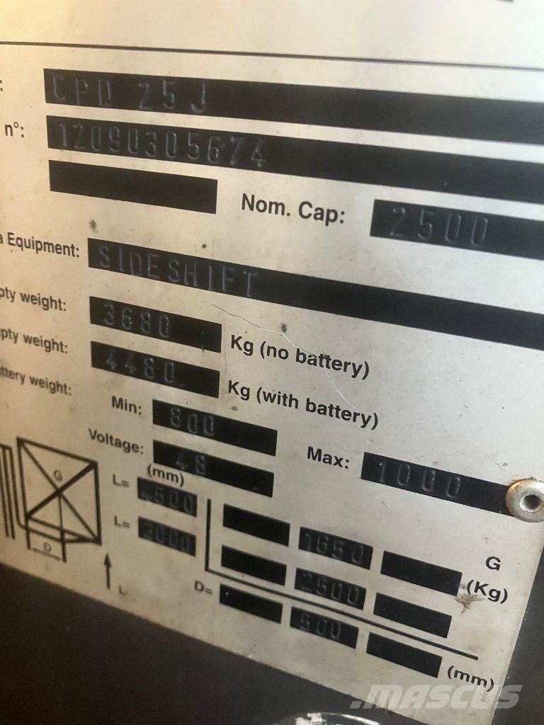 EP heftruck CPD25 バッテリーフォークリフト