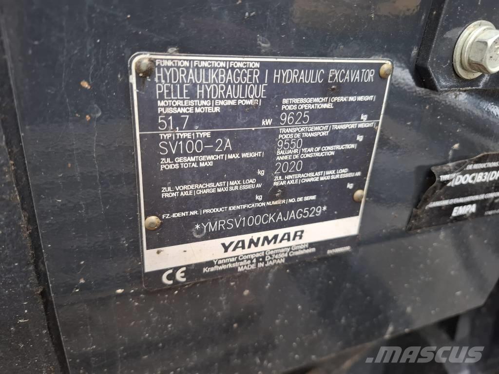 Yanmar SV 100-2A 中型油圧ショベル 7ｔ-12ｔ（ユンボ・パワーショベル・バックホー）