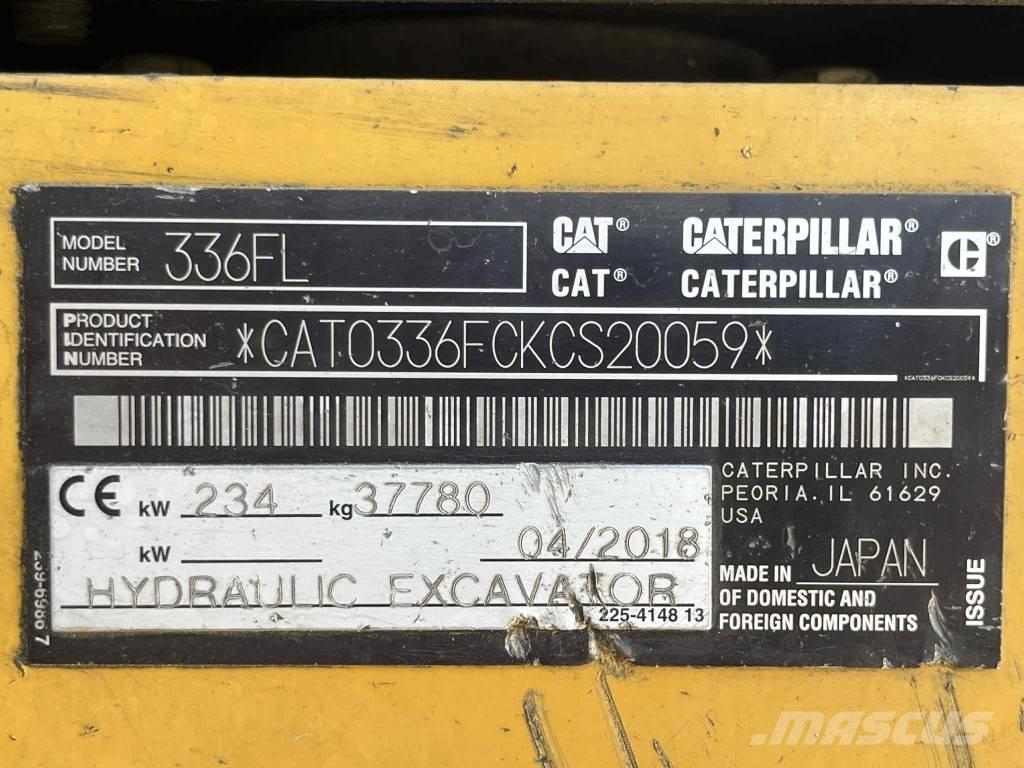 CAT 336 FL 大型油圧ショベル12t以上（パワーショベル・ユンボ）