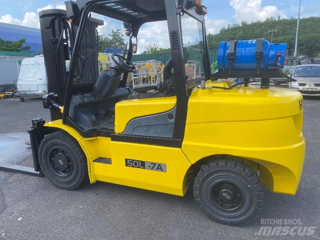 Hyundai 50 L-7 A LPGフォークリフト