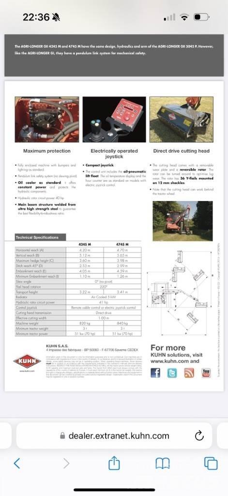 Kuhn E4745 M その他道路と除雪の機械