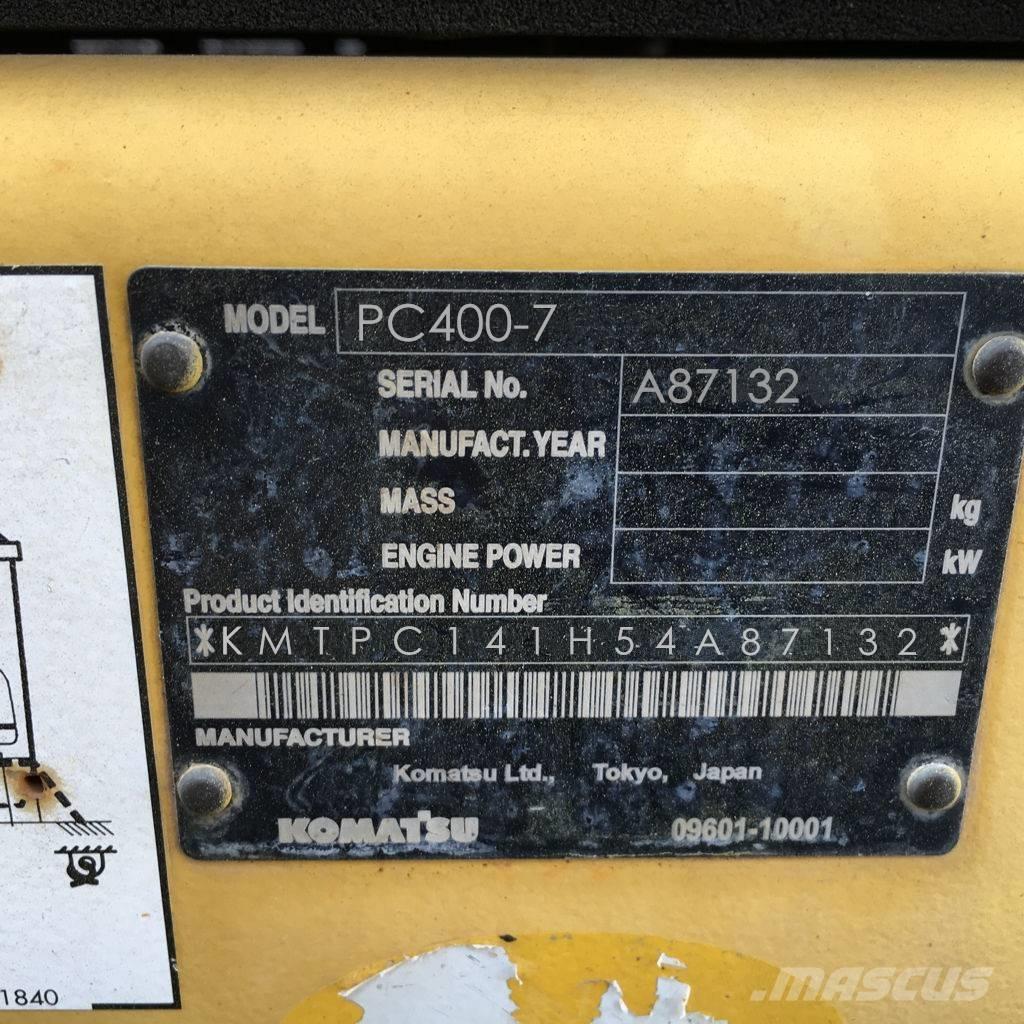 Komatsu PC 400-7 大型油圧ショベル12t以上（パワーショベル・ユンボ）
