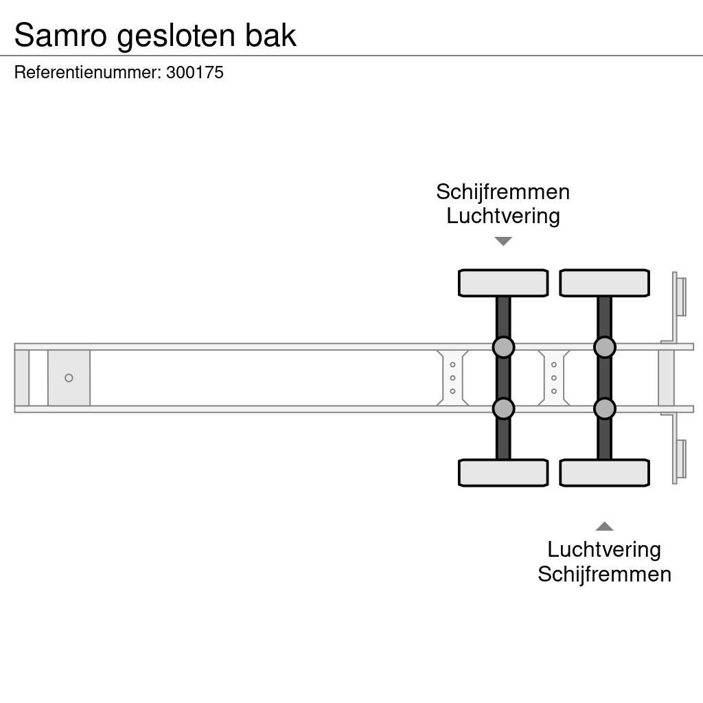 Samro gesloten bak ボックスセミトレーラー