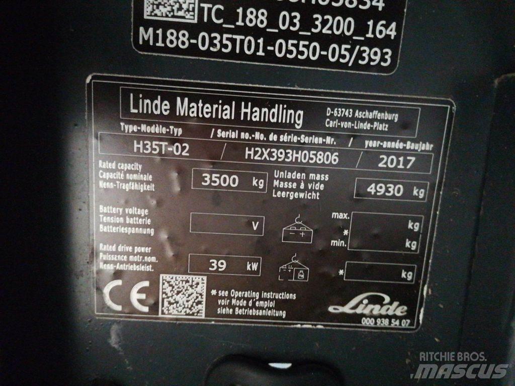 Linde H35T-02 LPGフォークリフト