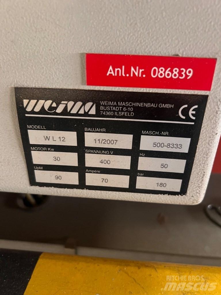 Weima HWV 3000 / WL12 廃棄物シュレッダー