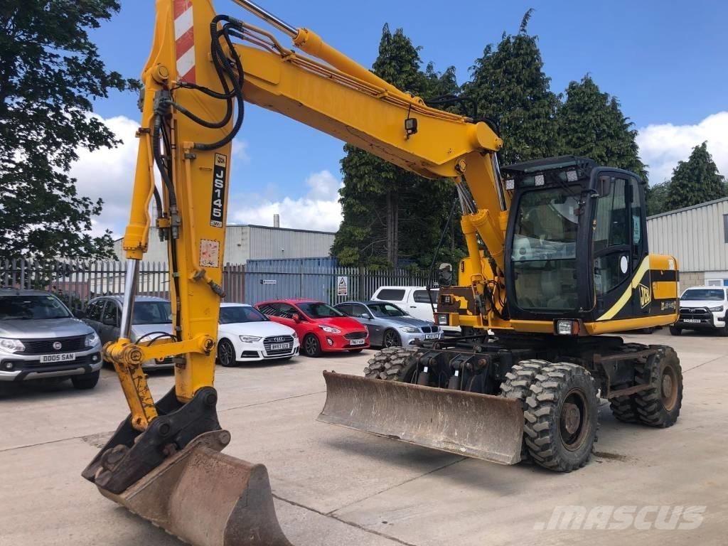 JCB JS145W ホイール式油圧ショベル（パワーショベル・ユンボ・バックホー）