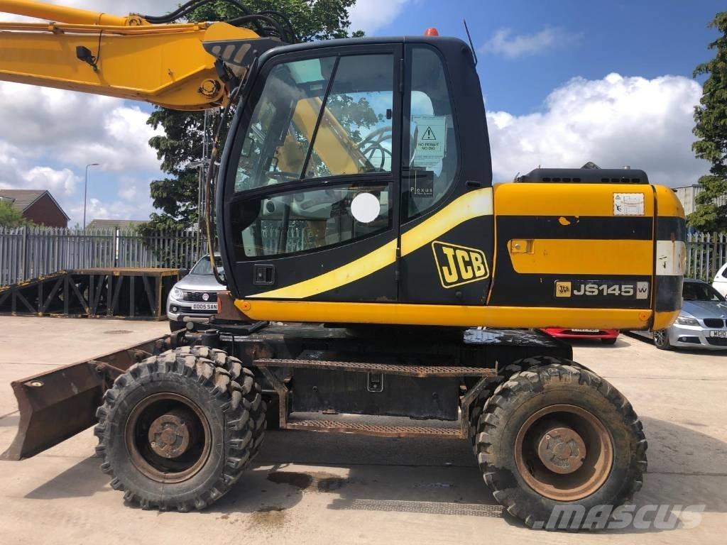 JCB JS145W ホイール式油圧ショベル（パワーショベル・ユンボ・バックホー）