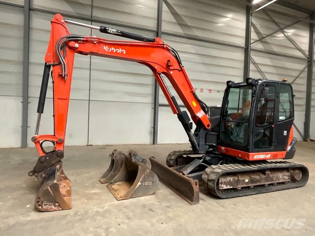 Kubota KX 080-4 A 中型油圧ショベル 7ｔ-12ｔ（ユンボ・パワーショベル・バックホー）