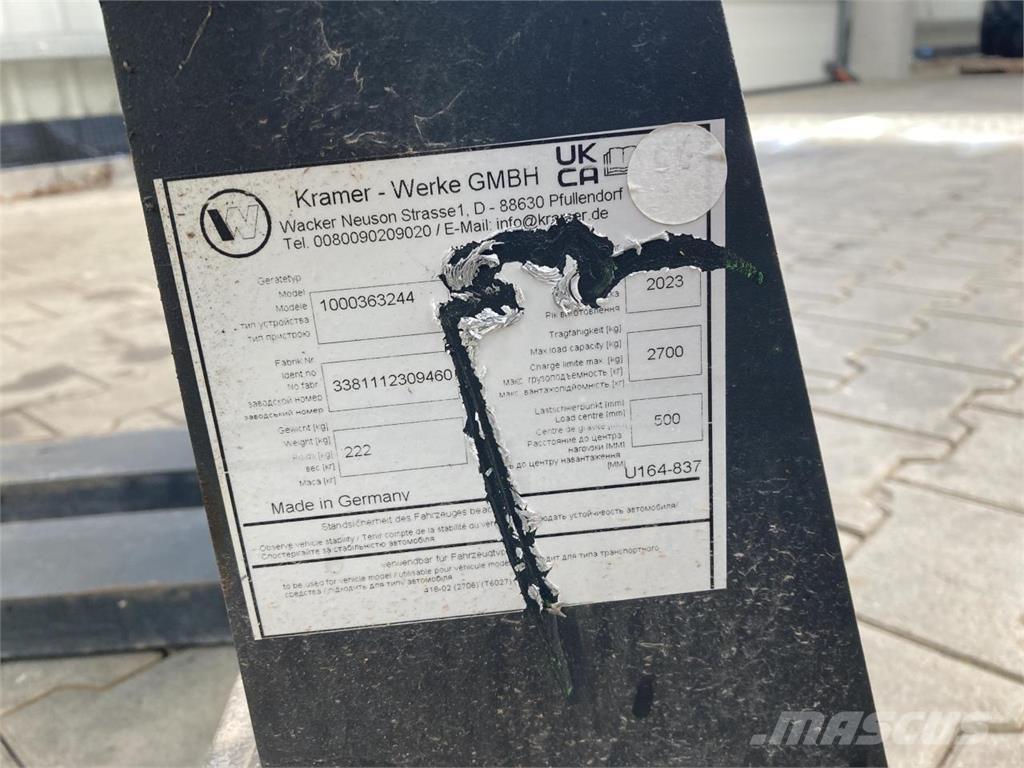 Kramer 1200 mm フロントローダーアクセサリー・アタッチメント