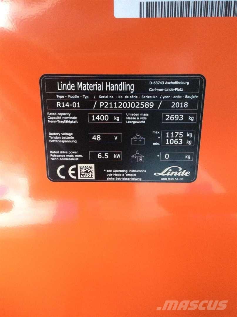 Linde R14 リーチフォークリフト