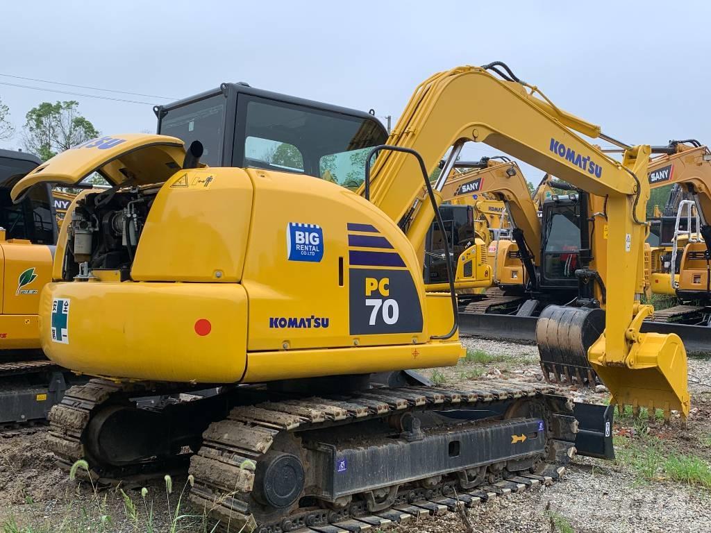 Komatsu PC 70 中型油圧ショベル 7ｔ-12ｔ（ユンボ・パワーショベル・バックホー）