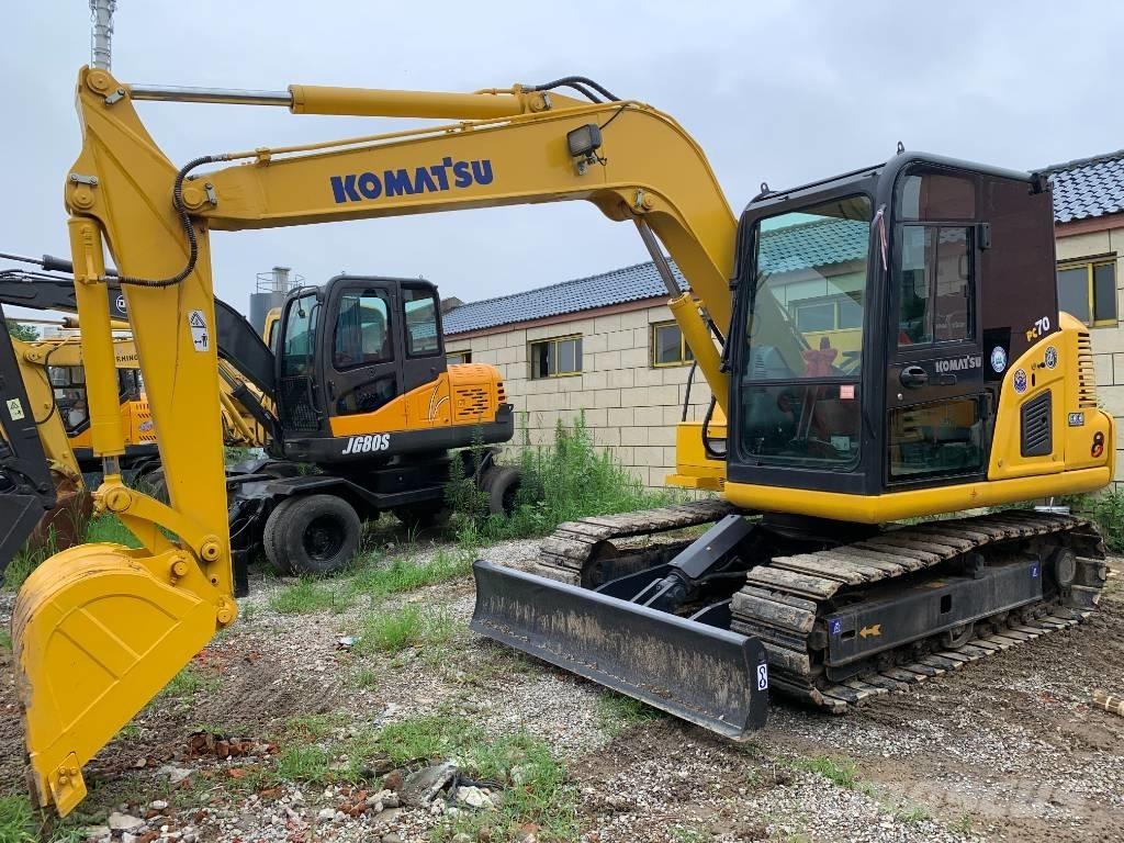 Komatsu PC 70 中型油圧ショベル 7ｔ-12ｔ（ユンボ・パワーショベル・バックホー）