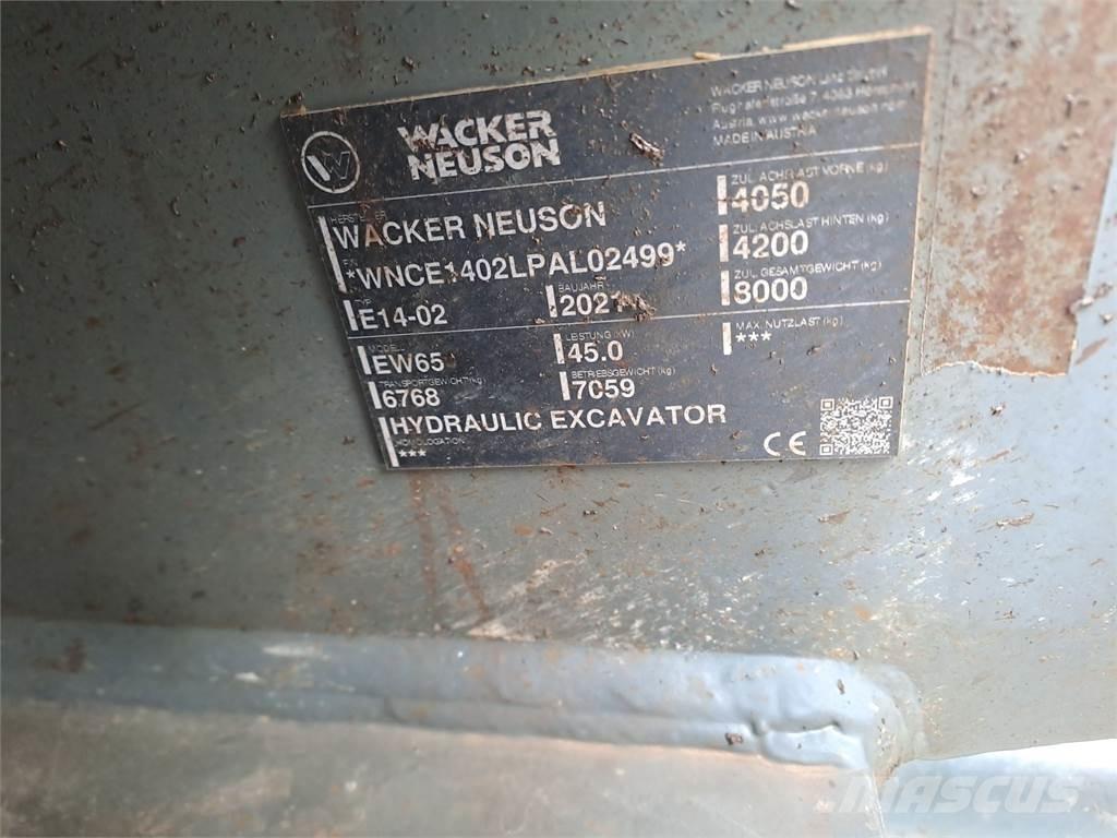Wacker Neuson EW65 ホイール式油圧ショベル（パワーショベル・ユンボ・バックホー）