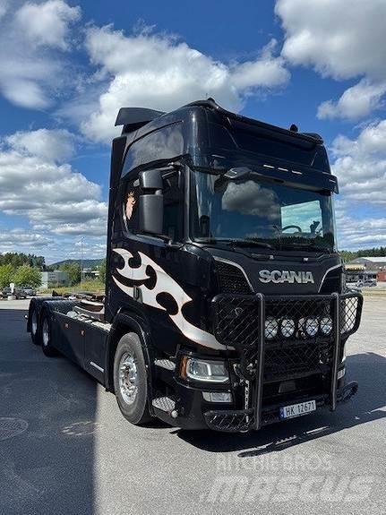 Scania R580LB6X4Nb ケーブルリフト着脱式トラック