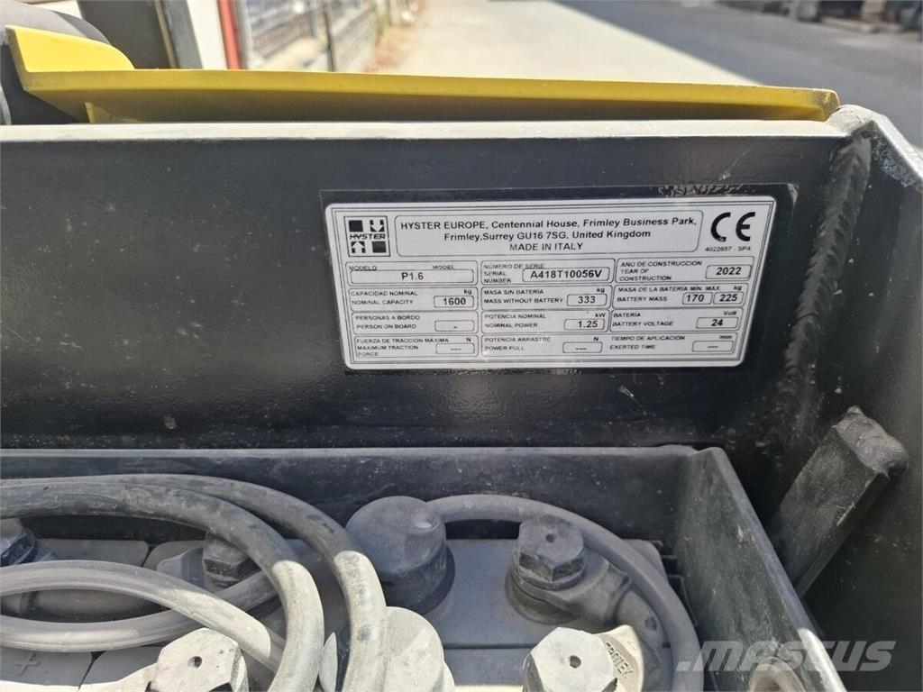 Hyster P1.6 マテリアルハンドリング-その他