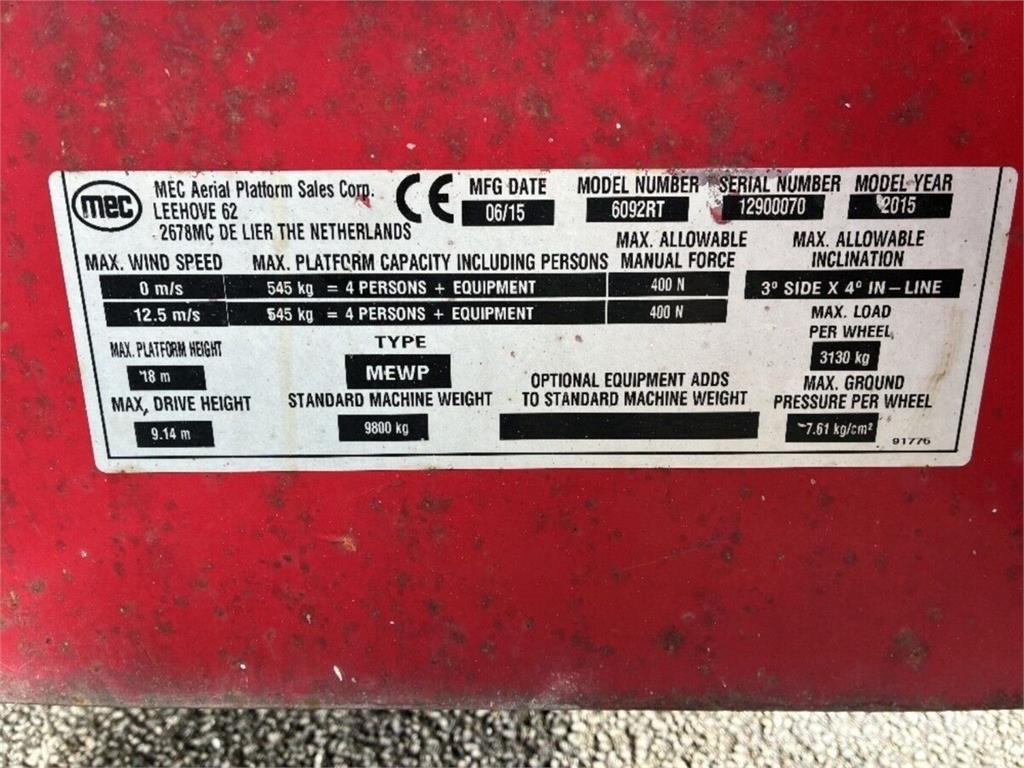 MEC 6092RT シザースリフト