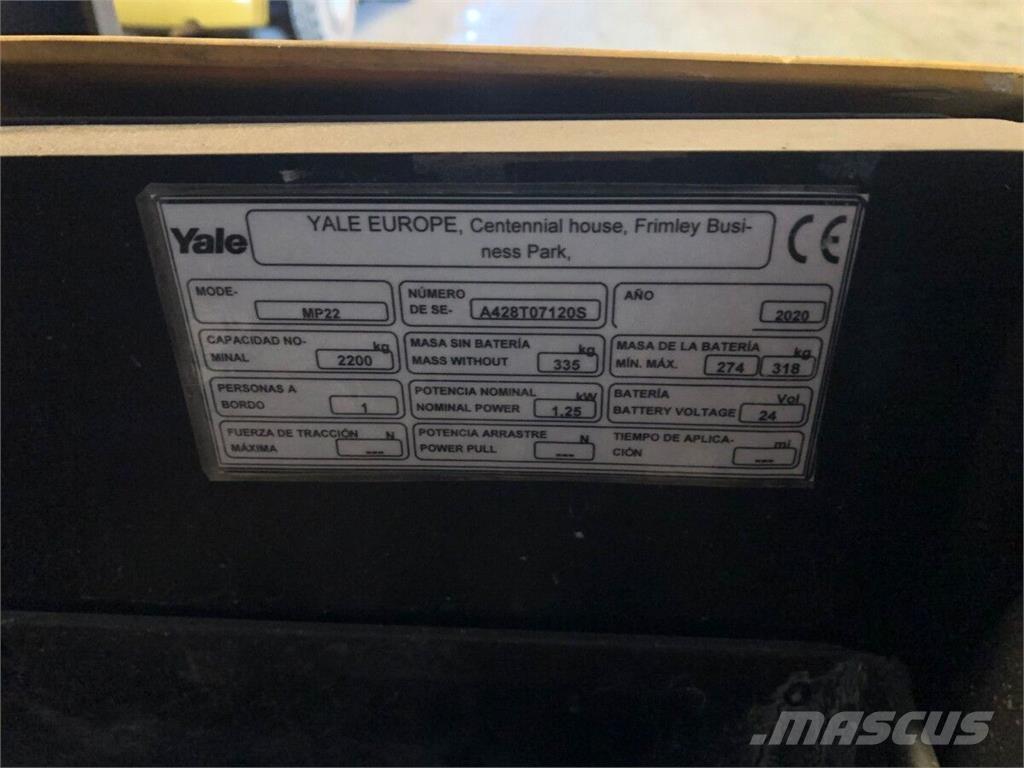 Yale MP22 ハンド　パレットトラック