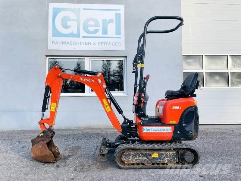 Kubota K008-3 ミニ油圧ショベル 7t以下（ミニユンボ・ミニディガー）