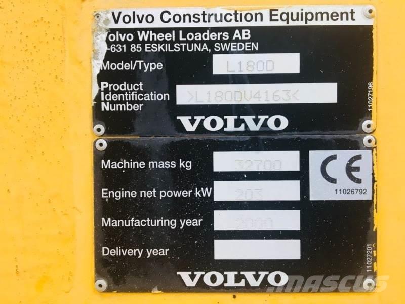 Volvo L 180 D HL ホイールローダー・タイヤショベル