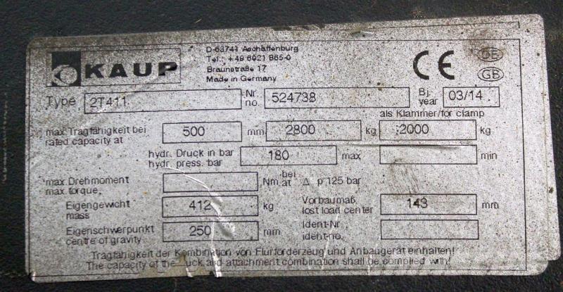 Kaup 2T411 アタッチメント・部品、その他