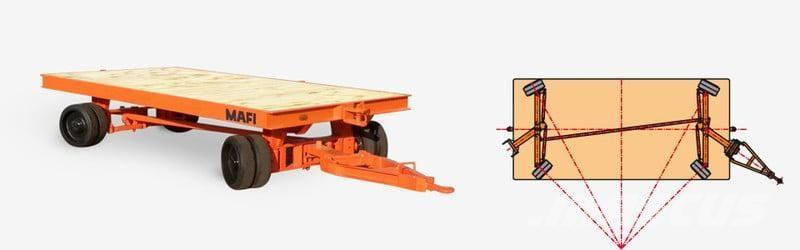 Mafi 1060 / 4t フラットベッド／ドロップサイドトレーラー