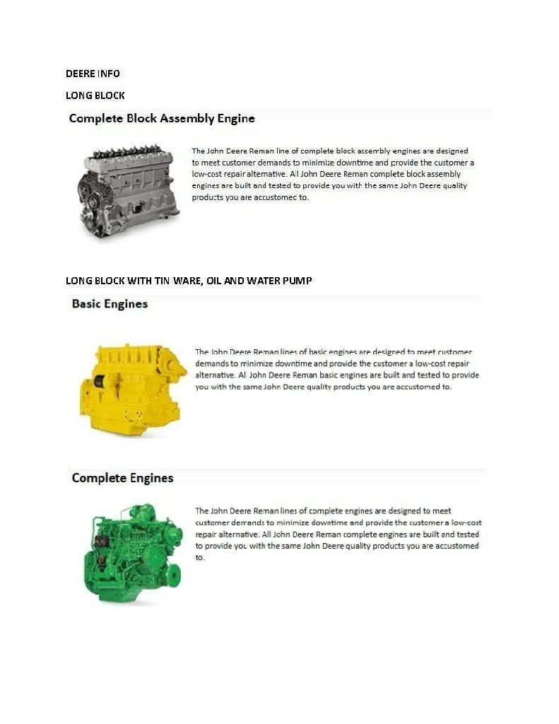 John Deere 4045 エンジン