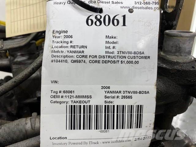 Yanmar 3TNV88-BDSA エンジン
