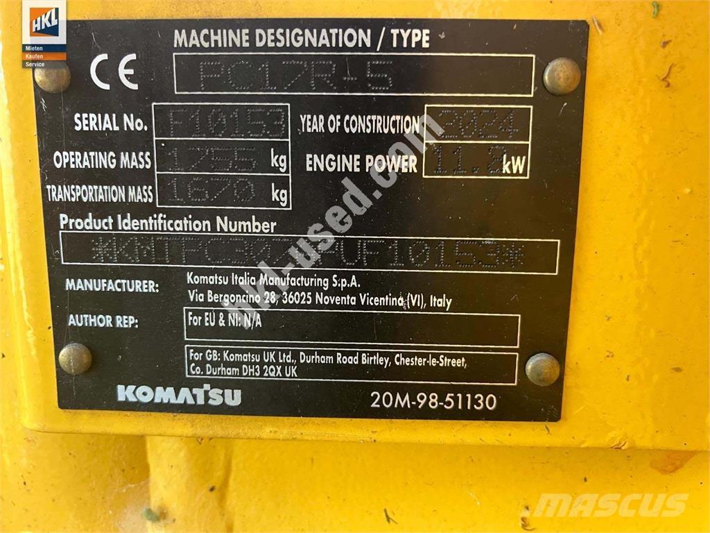 Komatsu PC 17 R-5 ミニ油圧ショベル 7t以下（ミニユンボ・ミニディガー）