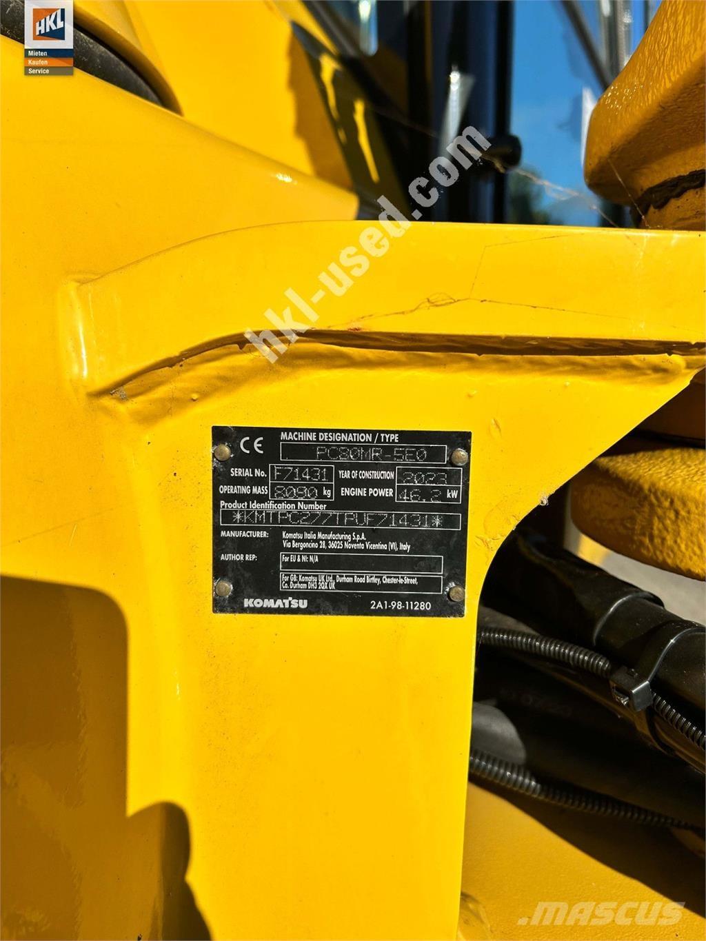 Komatsu PC 80 MR-5 ミニ油圧ショベル 7t以下（ミニユンボ・ミニディガー）