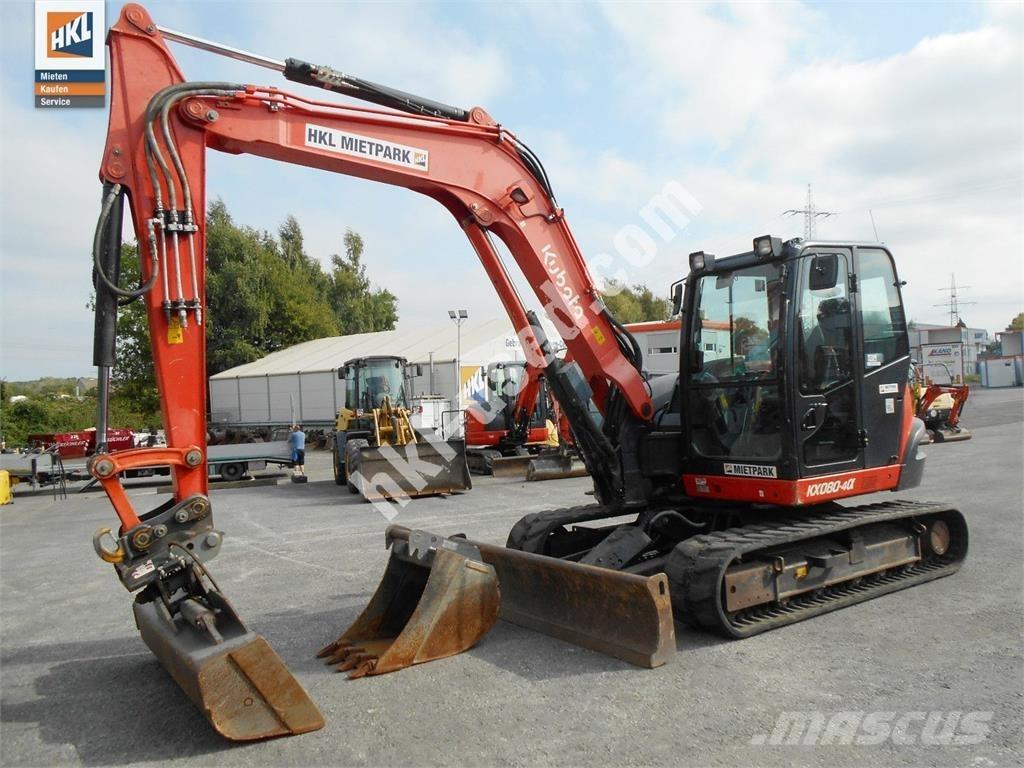 Kubota KX 080-4 ミニ油圧ショベル 7t以下（ミニユンボ・ミニディガー）