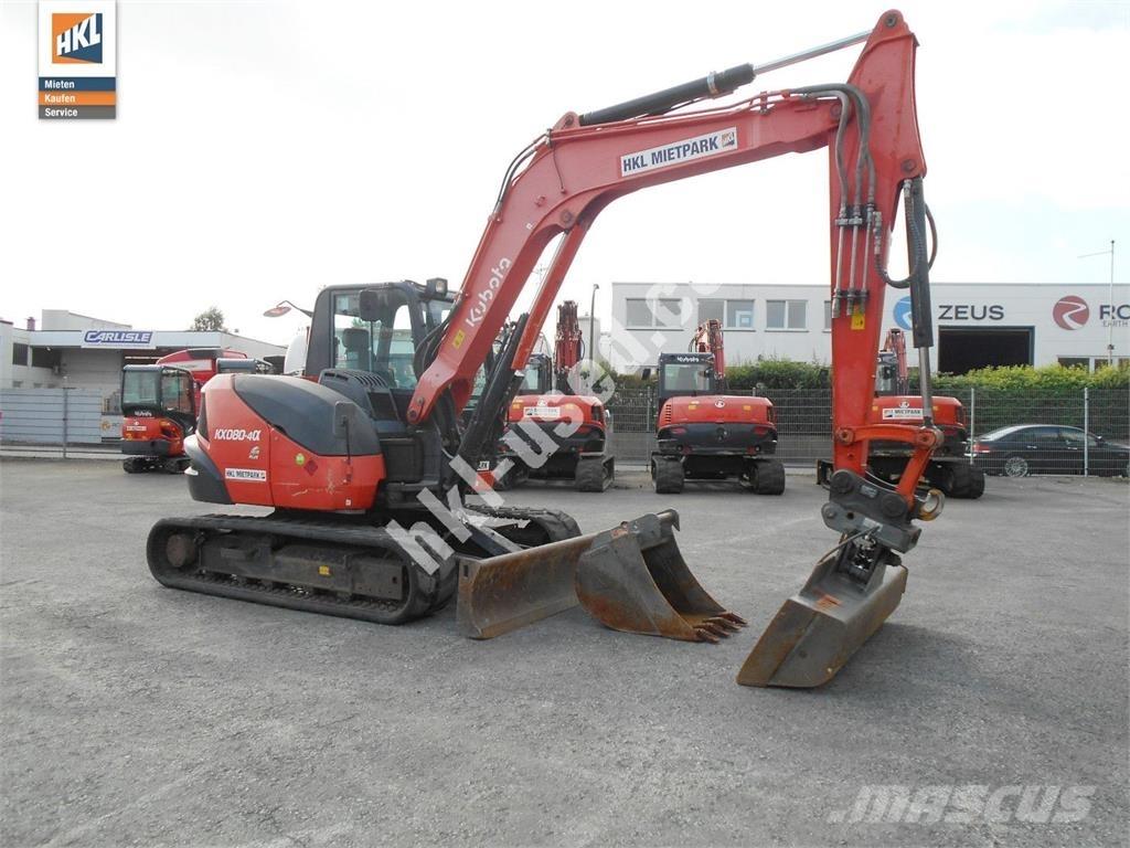 Kubota KX 080-4 ミニ油圧ショベル 7t以下（ミニユンボ・ミニディガー）